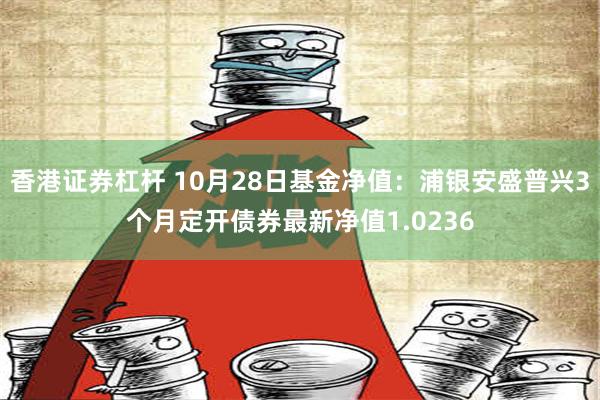 香港证券杠杆 10月28日基金净值：浦银安盛普兴3个月定开债