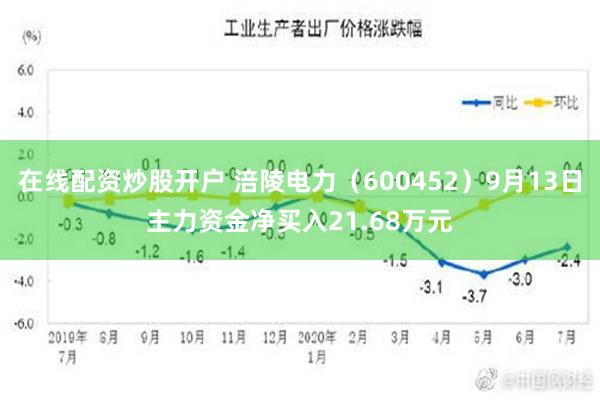 在线配资炒股开户 涪陵电力（600452）9月13日主力资金